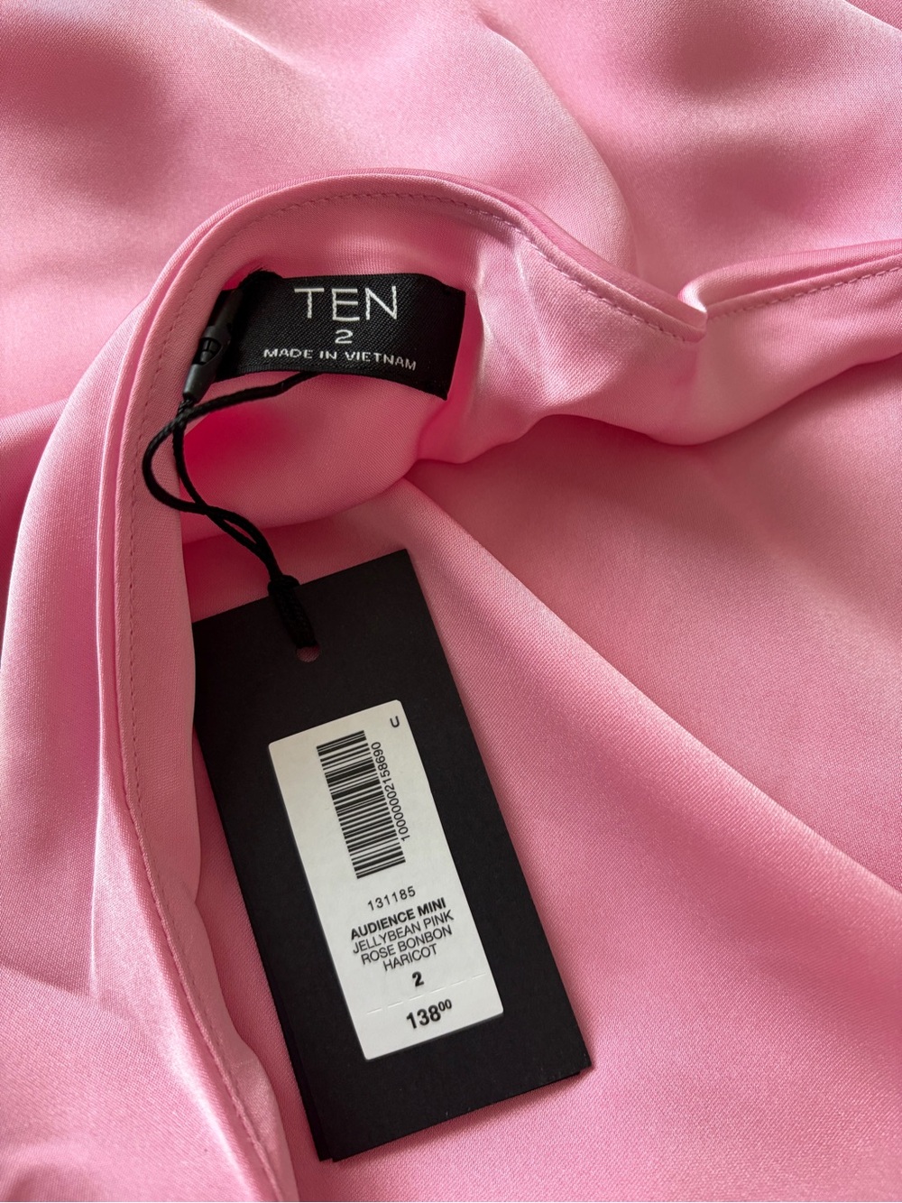Aritzia Satin Pink Halter Mini Dress - Picture 8 of 9